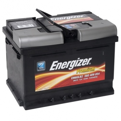 Akumuliatorius Energizer Premium EM60-LB2 60Ah 540A