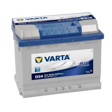 Akumuliatorius VARTA D24 60Ah 540A