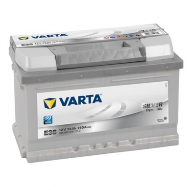 Akumuliatorius VARTA E38 74Ah 750A