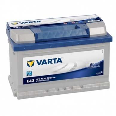 Akumuliatorius VARTA E43 72Ah 680A