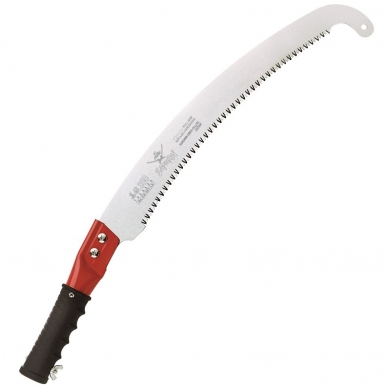 Curved universal saw with tube-shaped handle and support 350mm SAMURAI TAKAEDA P-CH350-LH