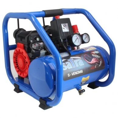 Oro kompresorius betepalinis su tiesiogine pavara 230V 1.5HP 1.1KW 6L 212L/min SATRA