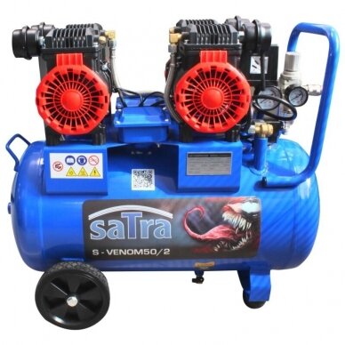 Oro kompresorius betepalinis su tiesiogine pavara 230V 3.0HP 2.2KW 50L 424L/min SATRA