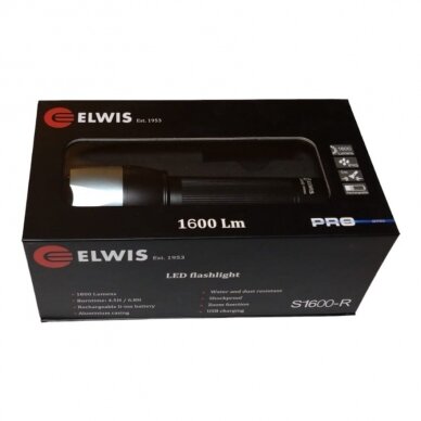 Flashlight LED 1600lm 4500mAh ELWIS BEAST S1600R 7