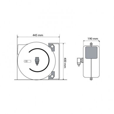 Žarna oro su rite 10mm 15m 3/8" 1